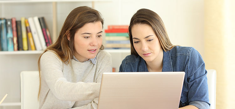 psychology bachelors student researching grad schools