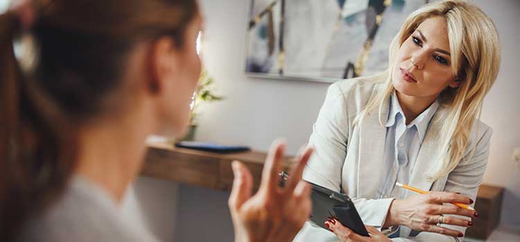 involved counselor listens to client issues
